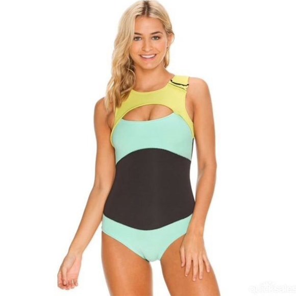 Roxy Other - ROXY Optic Nature Swim Surf Cut Out Onepiece Wetsuit NWT RRP$199